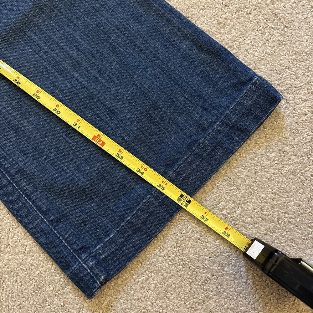 7 For All Mankind Charlize Slim Flare Jeans Women's Size 28 NWT Western Cowgirl - Picture 9 of 11